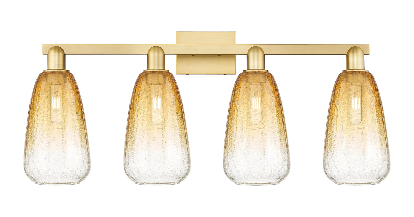 Arcadia Bath Vanity Light Cast Brass Glass