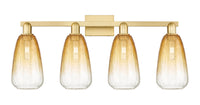 Arcadia Bath Vanity Light Cast Brass Glass