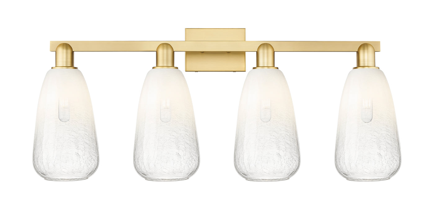Arcadia Bath Vanity Light Cast Brass Glass