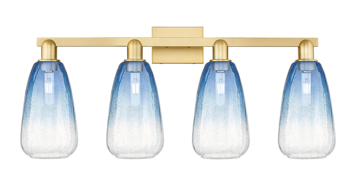 Arcadia Bath Vanity Light Cast Brass Glass