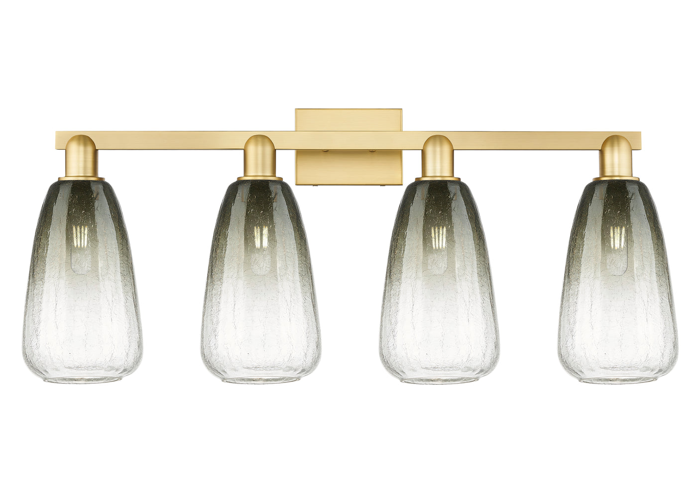 Arcadia Bath Vanity Light Cast Brass Glass
