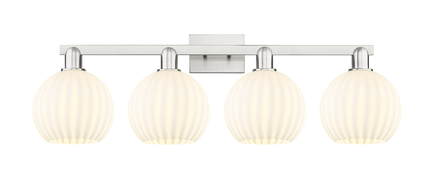 Arcadia Bath Vanity Light Brass Glass Steel
