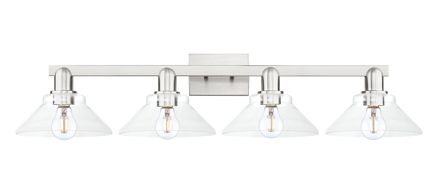 Arcadia Vanity Light Cast Brass Steel Glass