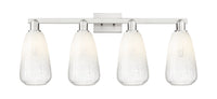 Arcadia Bath Vanity Light Cast Brass Glass