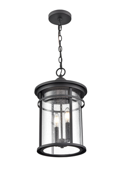 17.5'' Namath Textured Black 2 Light Hanging Lantern