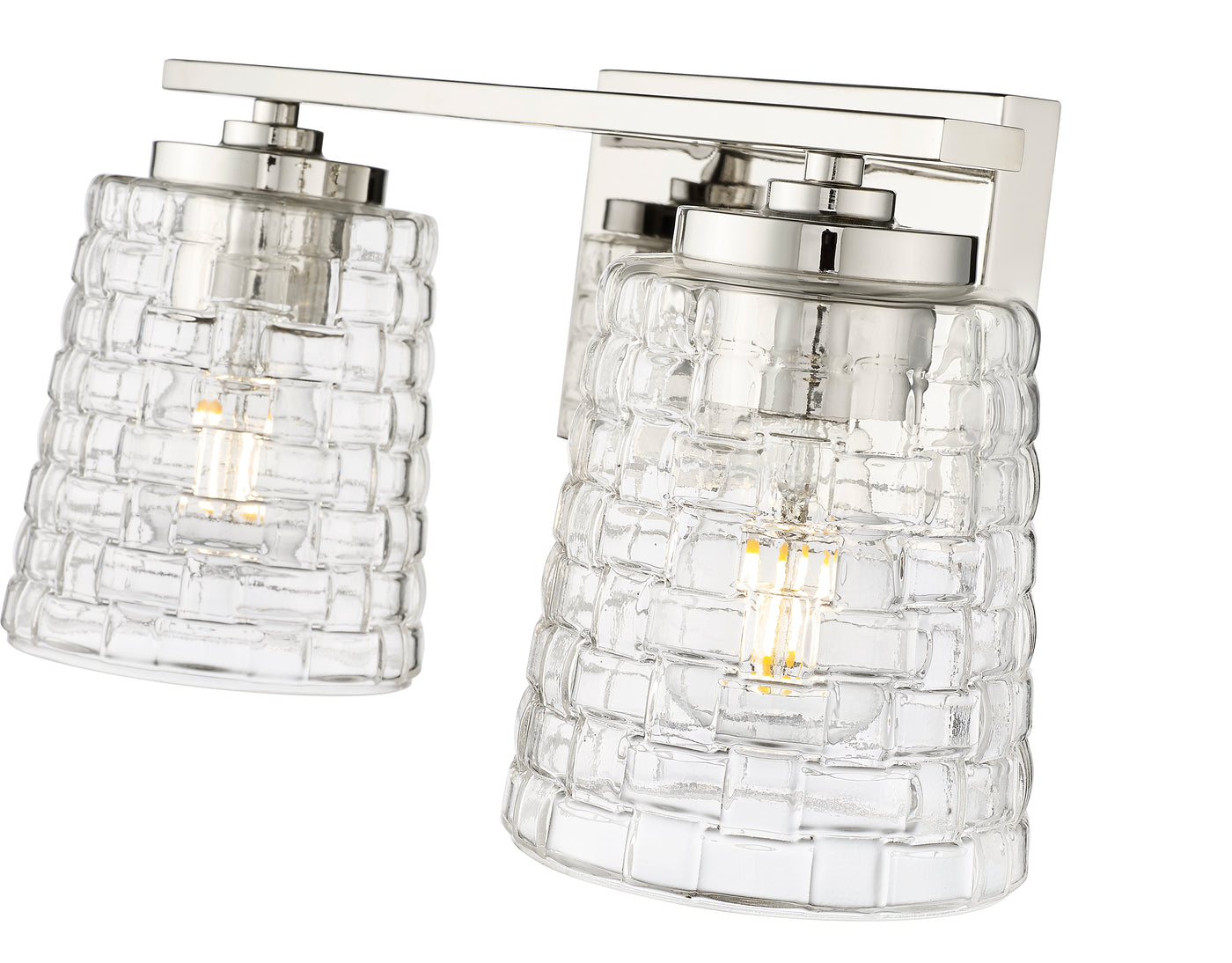 15'' Saben Polished Nickel 2 Light Bath Vanity