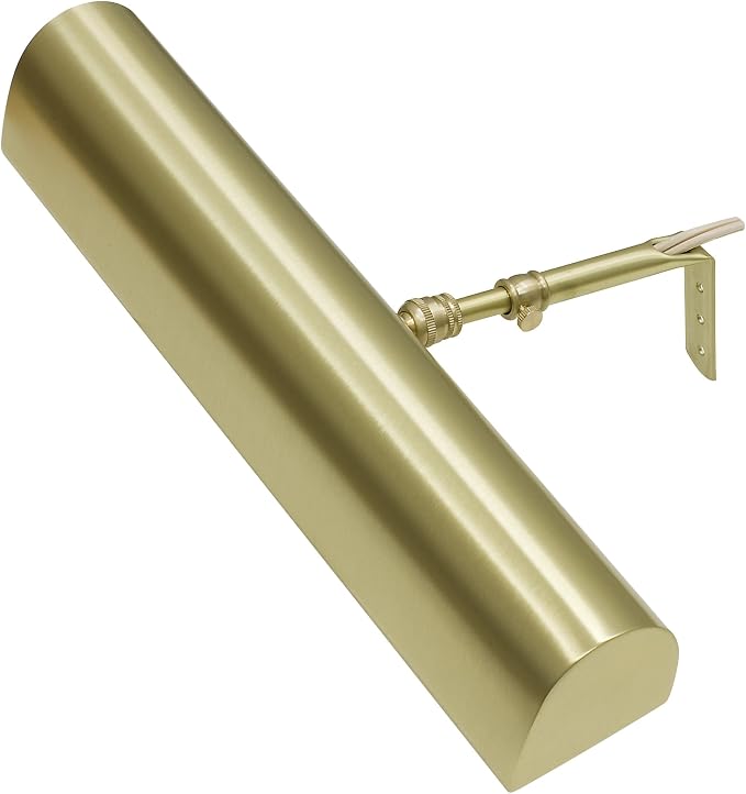14-inch Classic Traditional Satin Brass Plug-In Picture Light