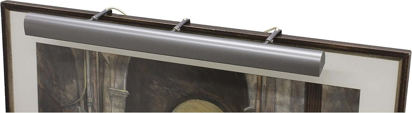 36-inch Classic Traditional Satin Nickel Plug-In Picture Light