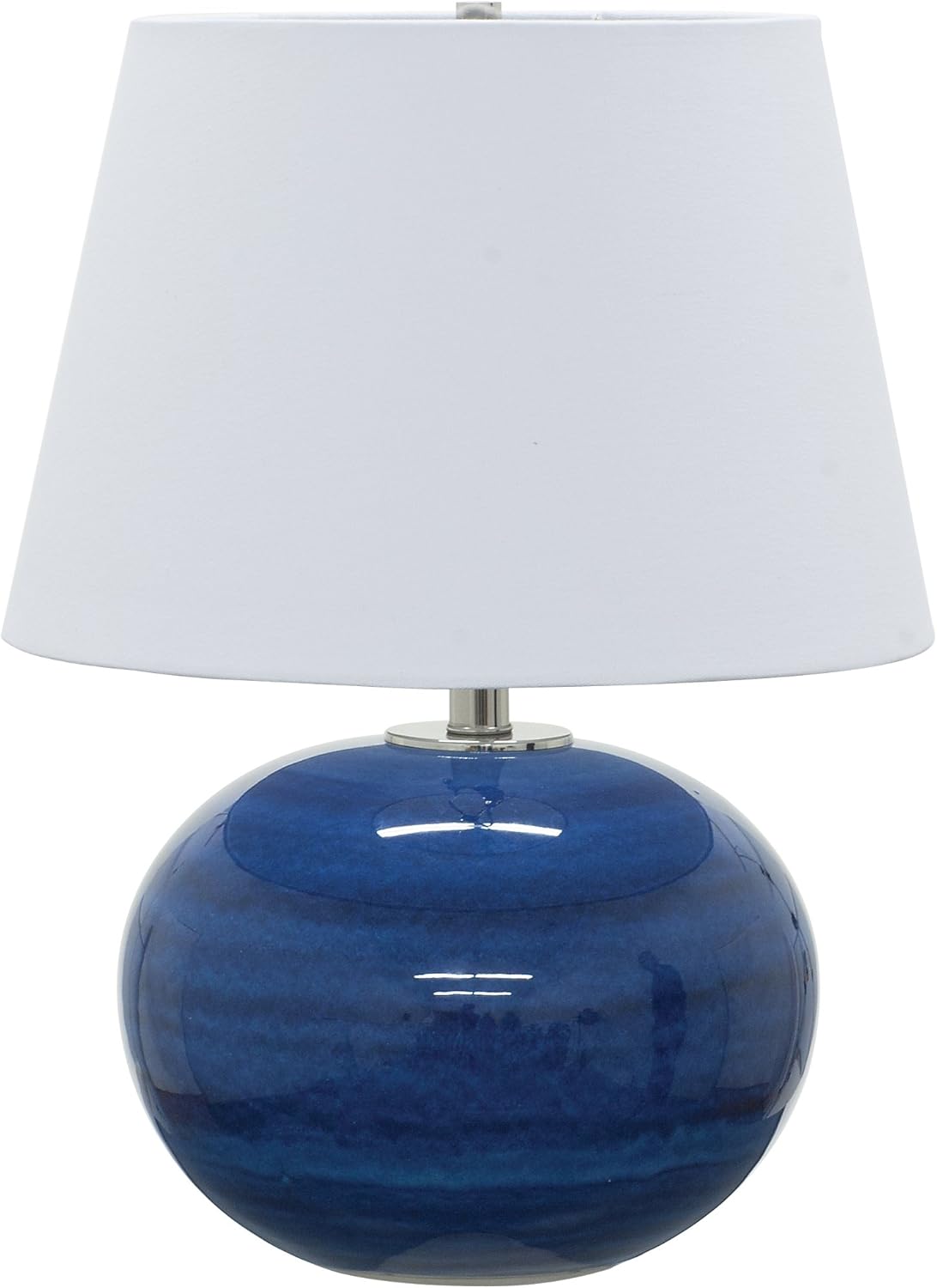 22-inch Scatchard Blue Gloss LED Table Lamp