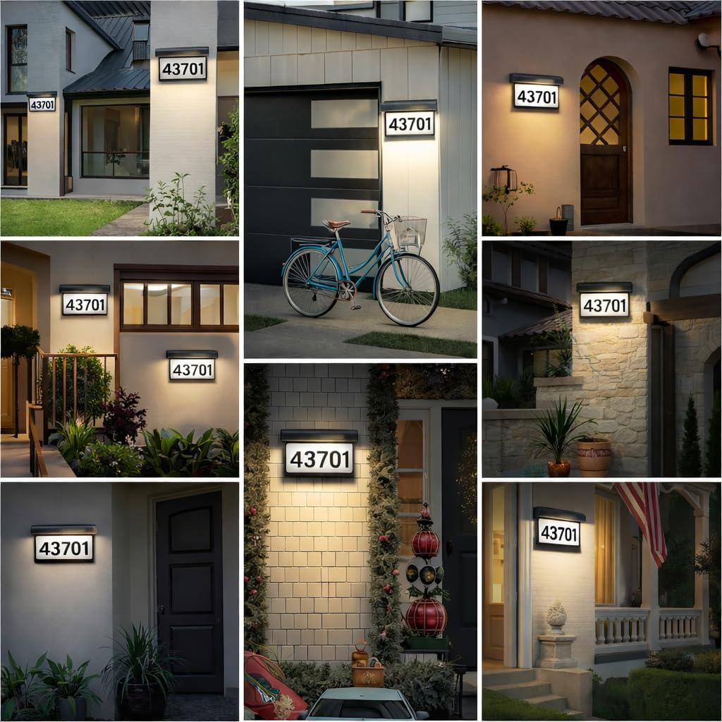 Outdoor Waterproof IP65 Solar Address Sign