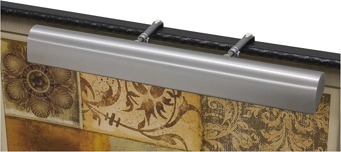 21-inch Classic Traditional Satin Nickel Plug-In Picture Light
