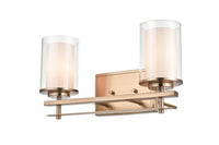 16'' Huderson Modern Gold 2 Light Bath Vanity