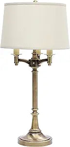 31.75-inch Lancaster Antique Brass Table Lamp