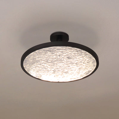 Courtney 24-inch Textured Black 5CCT LED Convertible Pendant with Clear Water Glass
