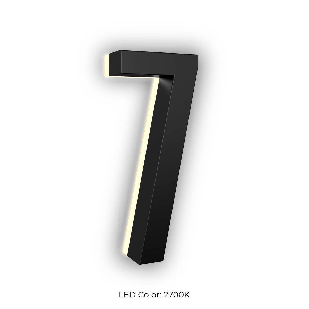 Red Led Address Numbers Illuminated LED House Address Numbers | Modern Lights Store