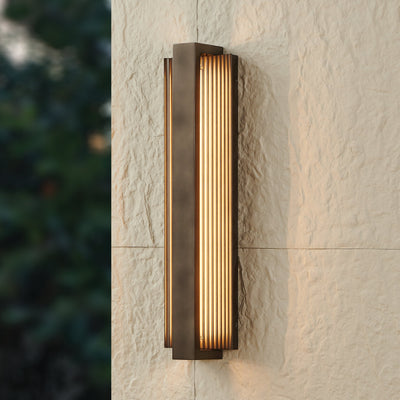 Jubilee 24-inch Forged Bronze 5CCT LED Exterior Wall Sconce