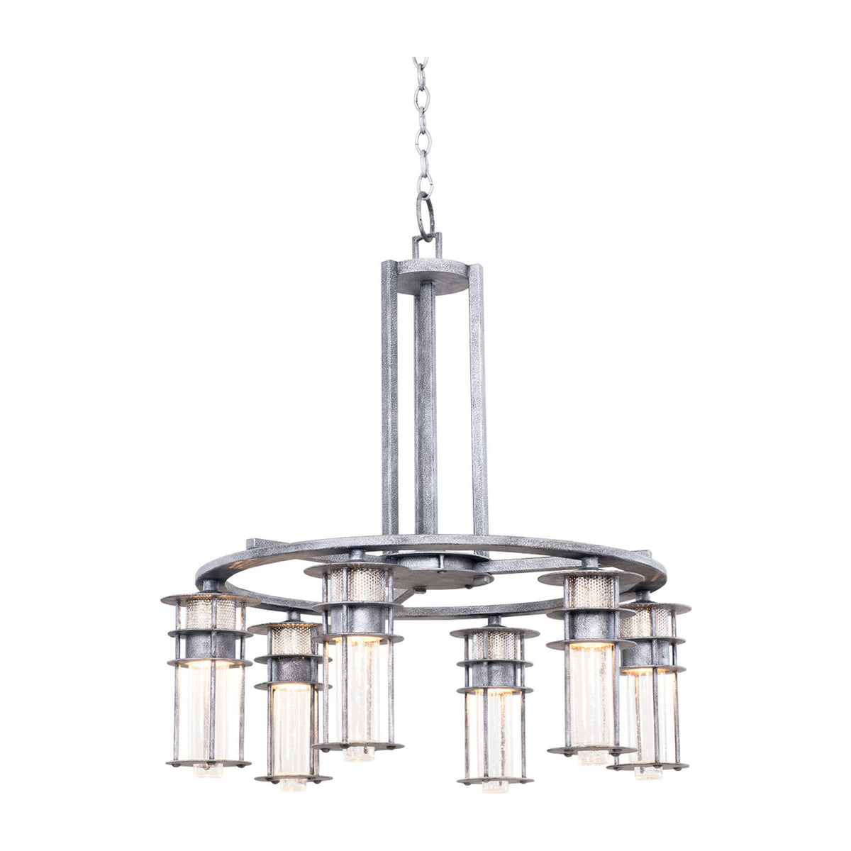 28.75'' Anchorage 6 Light Rugged Iron Chandelier