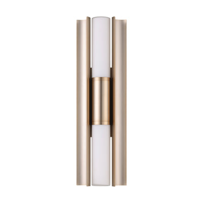 Colton 18-inch 2-light Champagne Gold 5CCT LED Vanity Light with Etched Opal Glass Shades