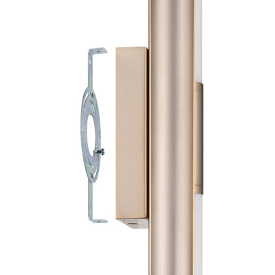 Colton 18-inch 2-light Champagne Gold 5CCT LED Vanity Light with Etched Opal Glass Shades