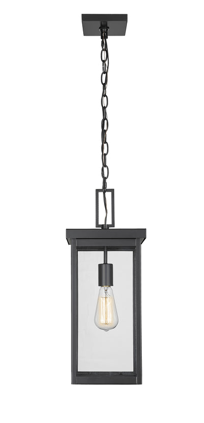20'' Barkeley Powder Coated Black 1 Light Hanging Lantern