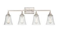 32.5'' Caily Brushed Nickel 4 Light Bath Vanity