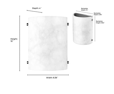 8.38''  Brushed Nickel 1 Light Wall Sconce