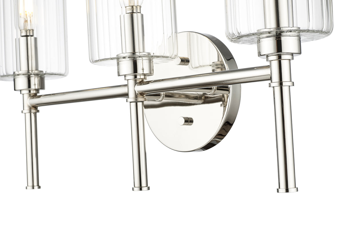 19'' Chastine Polished Nickel 3 Light Bath Vanity
