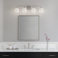 32'' Norah Brushed Nickel 4 Light Bath Vanity