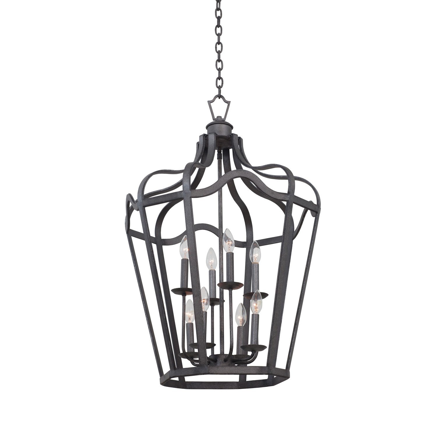 36'' Livingston 6 Light Charcoal Chandelier
