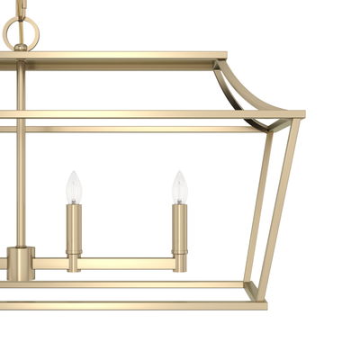 Laurel Ridge 42-inch 6-light Alturas Gold Linear Chandelier