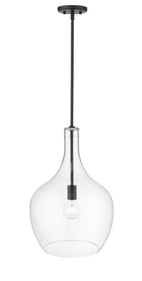 22'' Lamara Matte Black 1 Light Pendant
