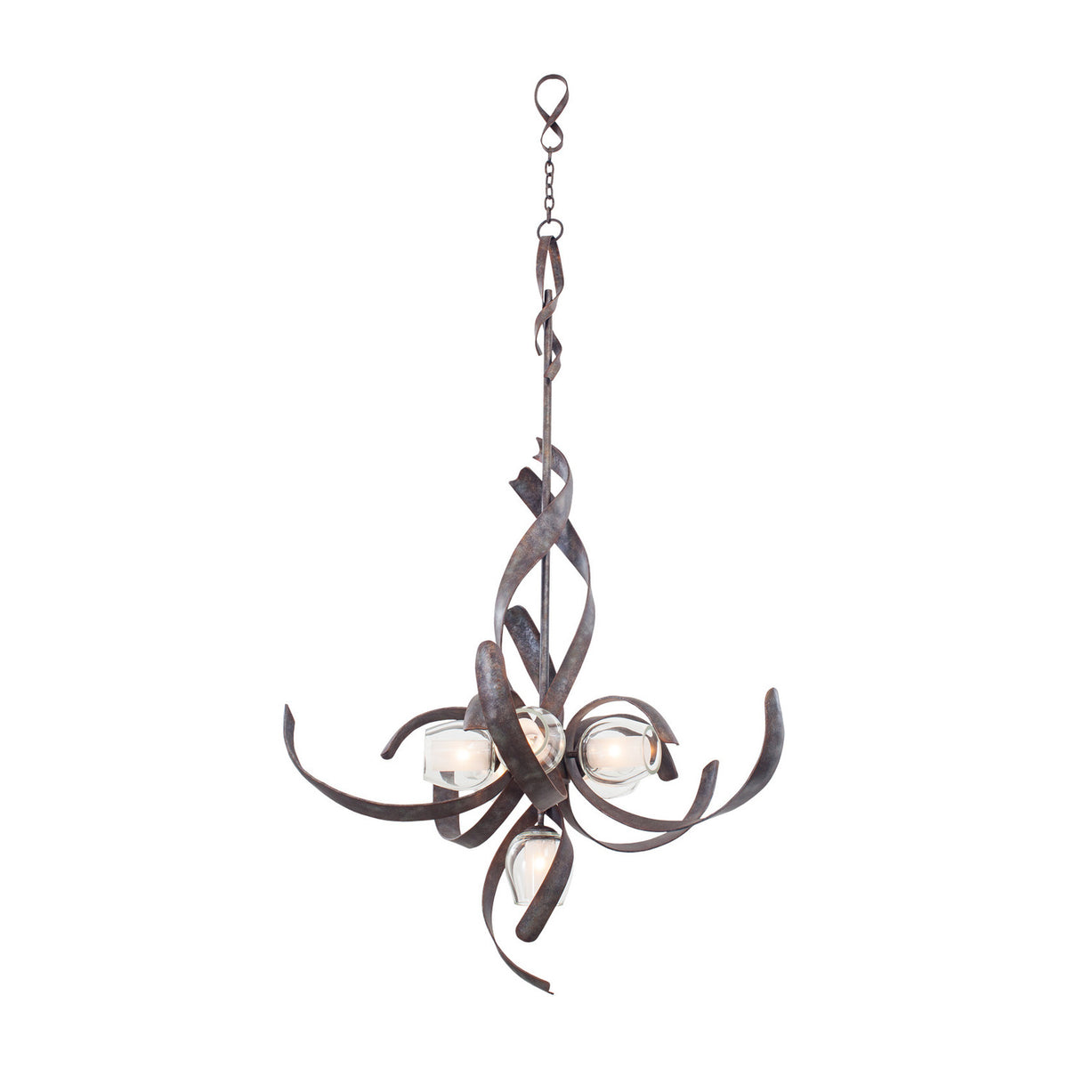 66'' Solana 6 Light Oxidized Copper Tiered Chandelier