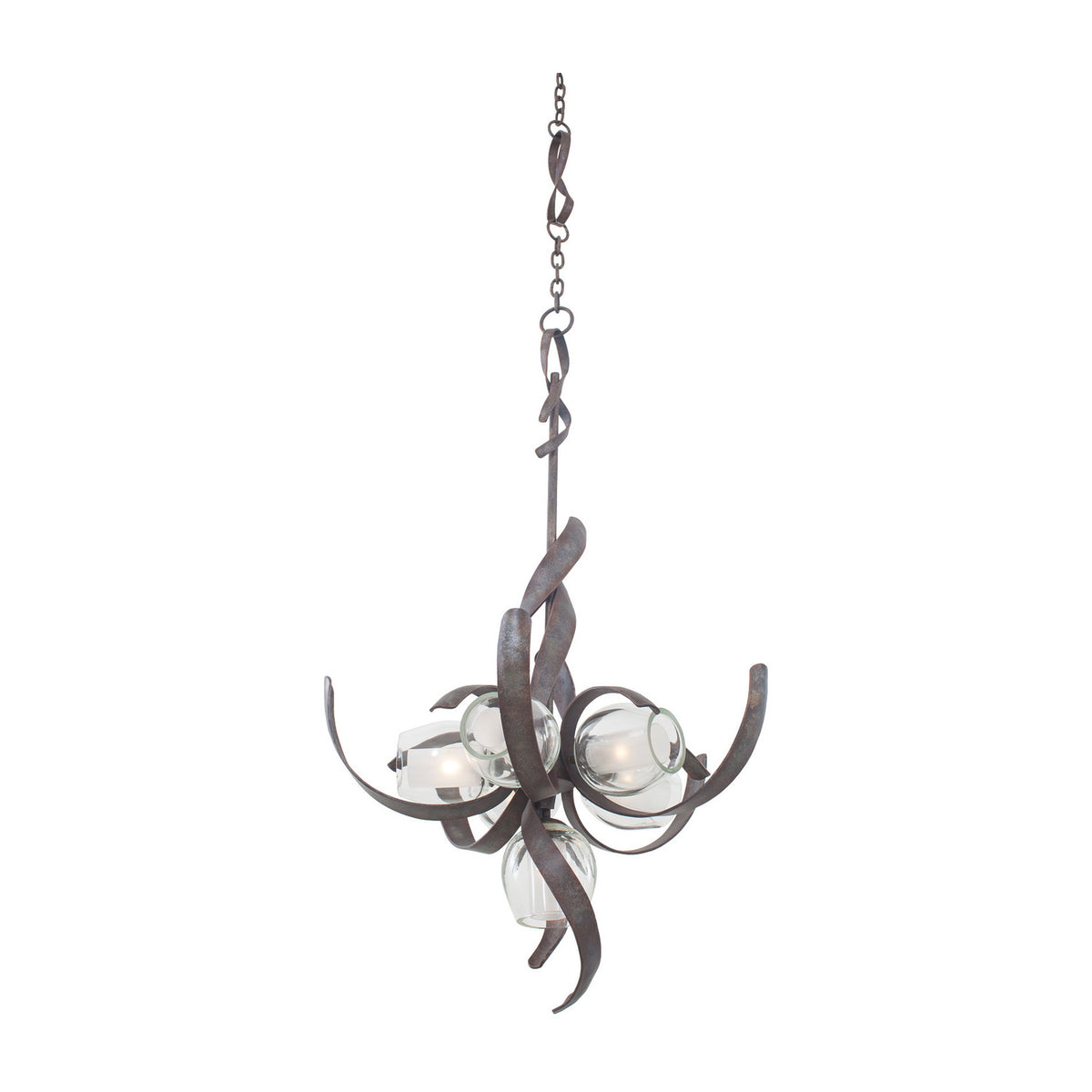 46'' Solana 6 Light Oxidized Copper Tiered Chandelier