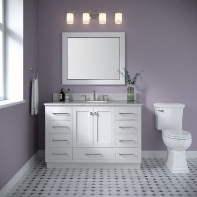 31.13'' Durham Satin Nickel 4 Light Bath Vanity