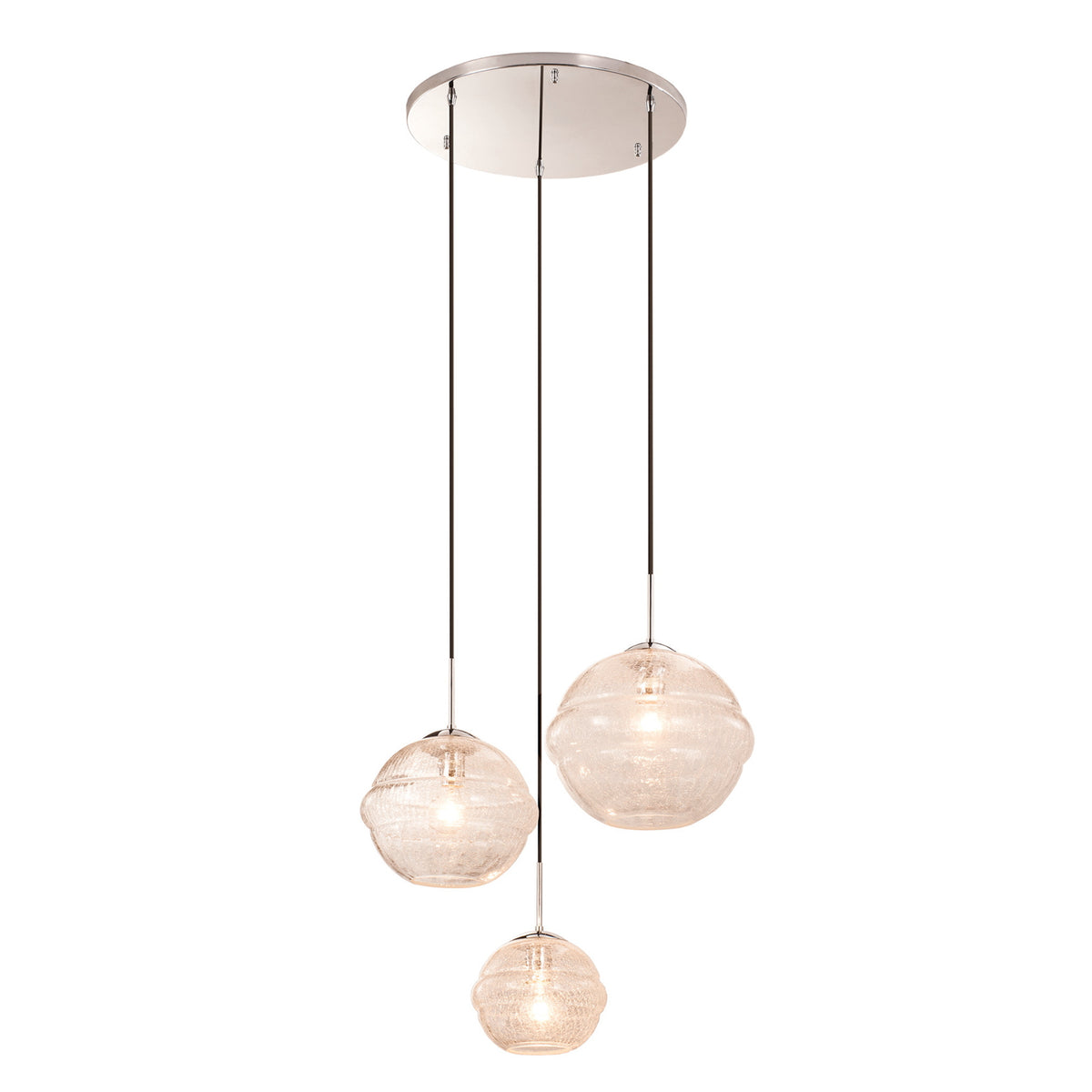 16'' Celine 3 Light Polished Chrome Chandelier
