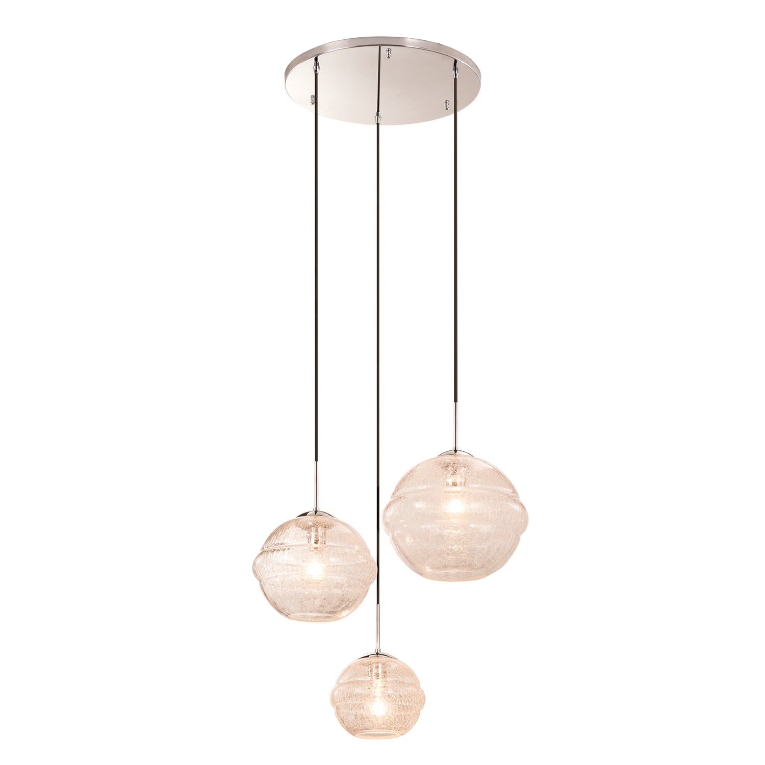 16'' Celine 3 Light Polished Chrome Chandelier