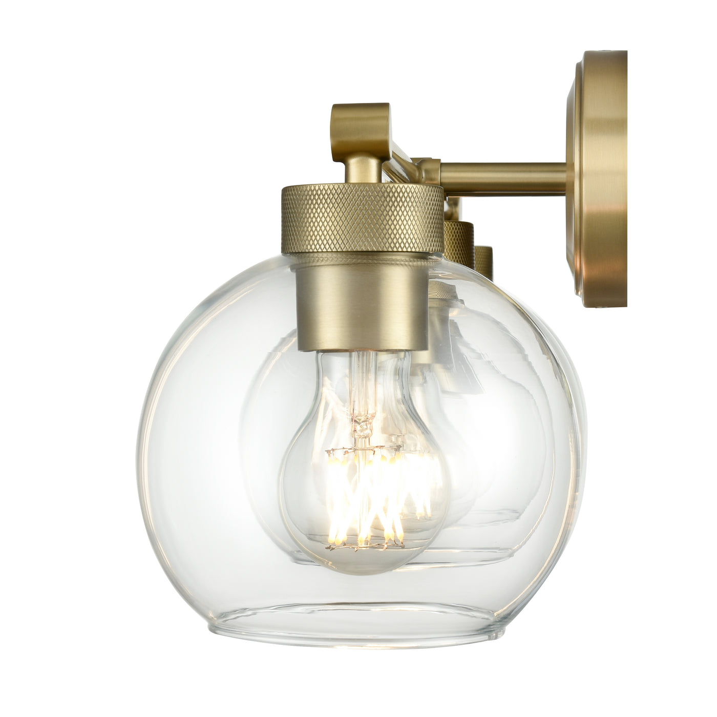 25'' Jonatan Vintage Brass 3 Light Bath Vanity