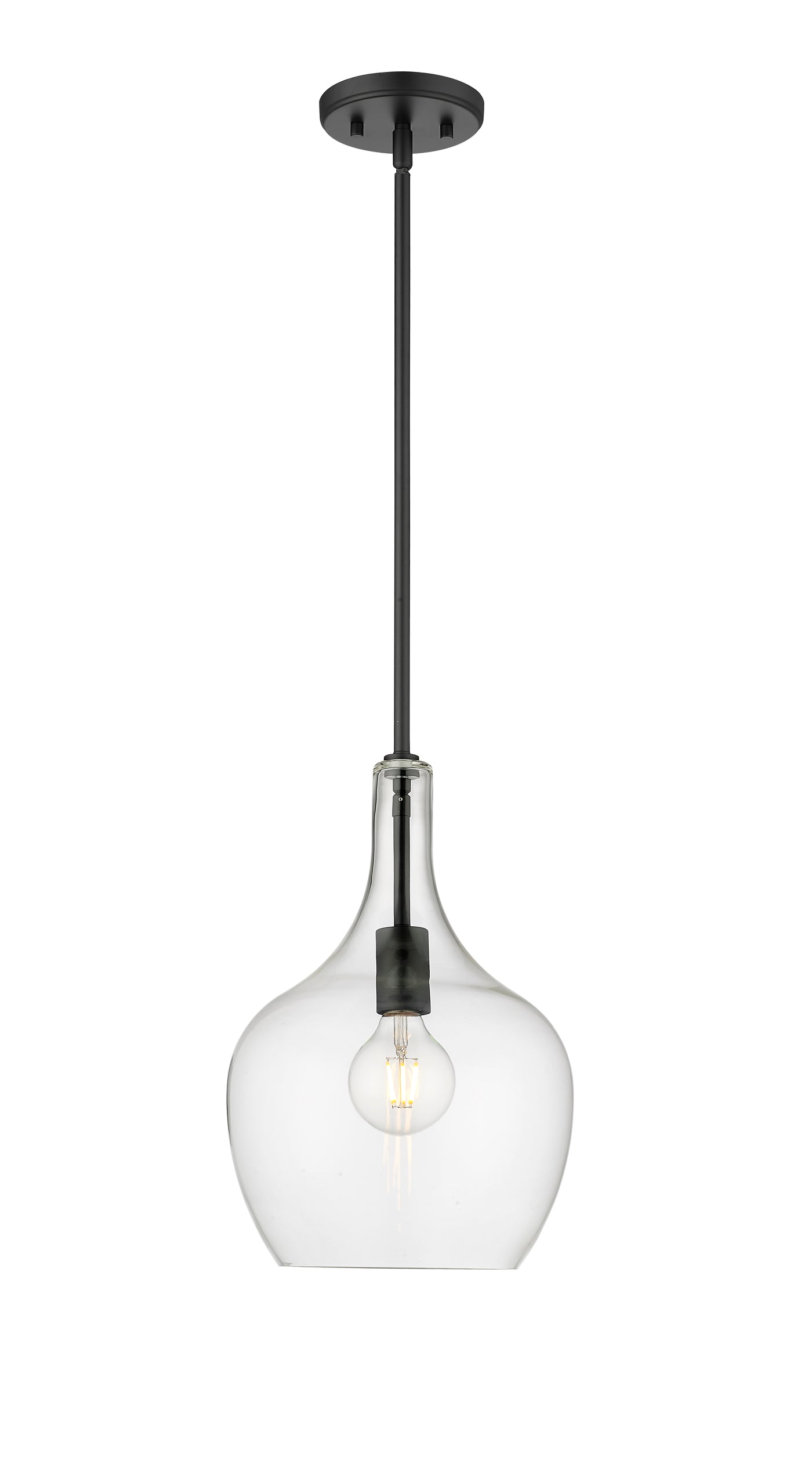 15'' Lamara Matte Black 1 Light Pendant