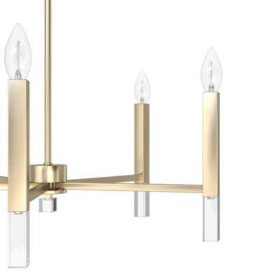 Sunjai 25-inch 5-light Alturas Gold Chandelier