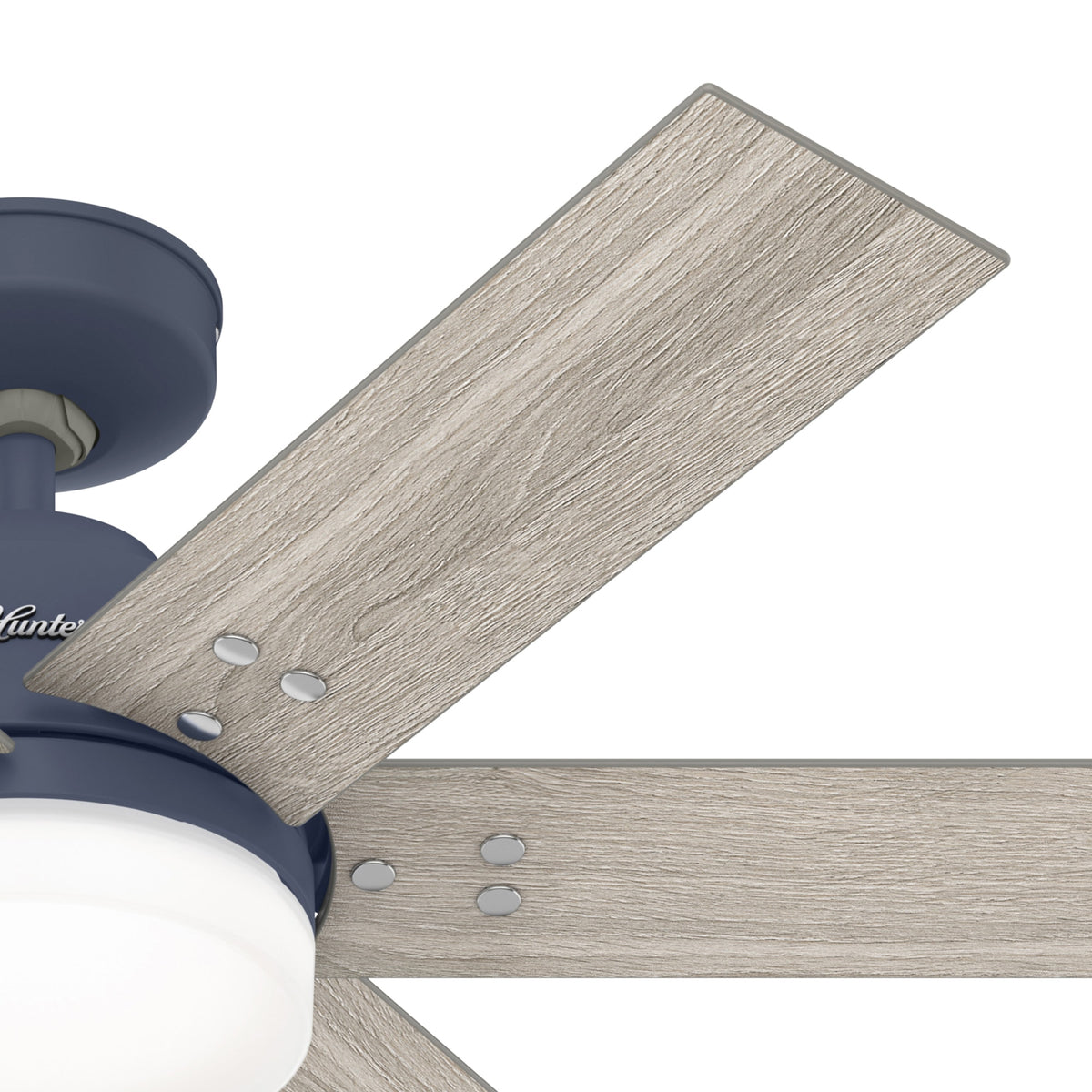 44 inch Pacer Indigo Blue Ceiling Fan with LED Light Kit and Handheld Remote