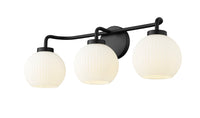 24'' Oprah Matte Black 3 Light Bath Vanity