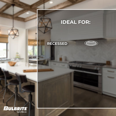 BR20 Dimmable Frost Filament LED Light Bulb with E26 Base, 2700K, 525 Lumens, 4-Pack