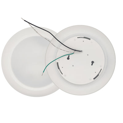 10-inch White 25W Dimmable LED Disc Downlight, 3000K, 2000 Lumens