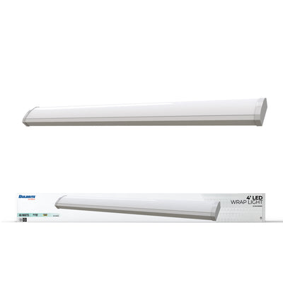 4-foot White 46W Dimmable LED Wraparound Utility Light, 3000K, 5300 Lumens