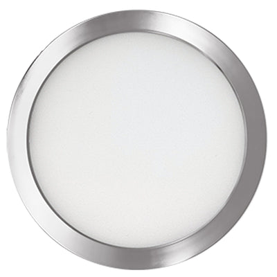 5-inch Nickel 10.3W Dimmable LED Flush Mount Ceiling Light, 3000K, 850 Lumens