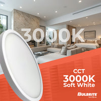 7-inch White 14W Dimmable LED Flush Mount Ceiling Light, 3000K, 1150 Lumens