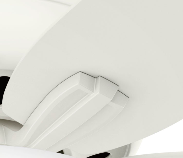 42 inch Newsome Fresh White Low Profile Ceiling Fan with LED Light Kit and Pull Chain