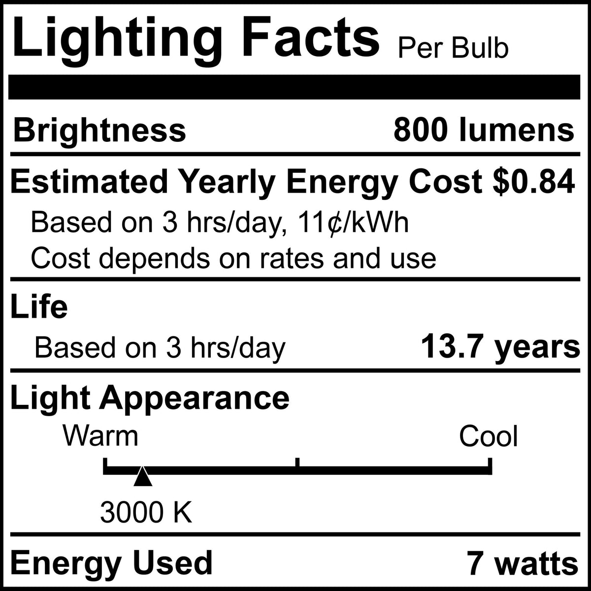 A19 7.6W Dimmable Milky Filament LED Light Bulb with E26 Base, 3000K, 800 Lumens, 4-Pack
