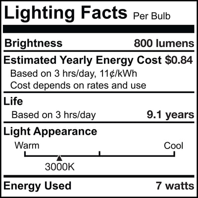 ST18 7.6W Dimmable Clear Filament LED Light Bulb with E26 Base, 3000K, 800 Lumens, 10-Pack
