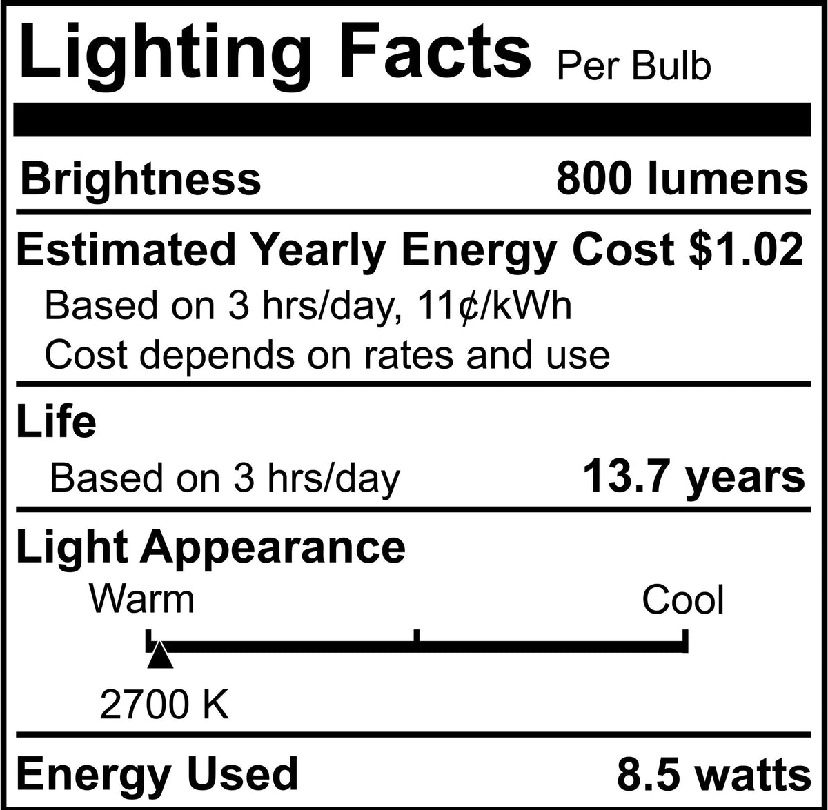 G25 8.5W Dimmable Milky Filament LED Light Bulb with E26 Base, 2700K, 800 Lumens, 4-Pack